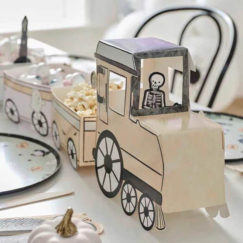 Ginger Ray - Ghost Train Treat Stand - Pink/White