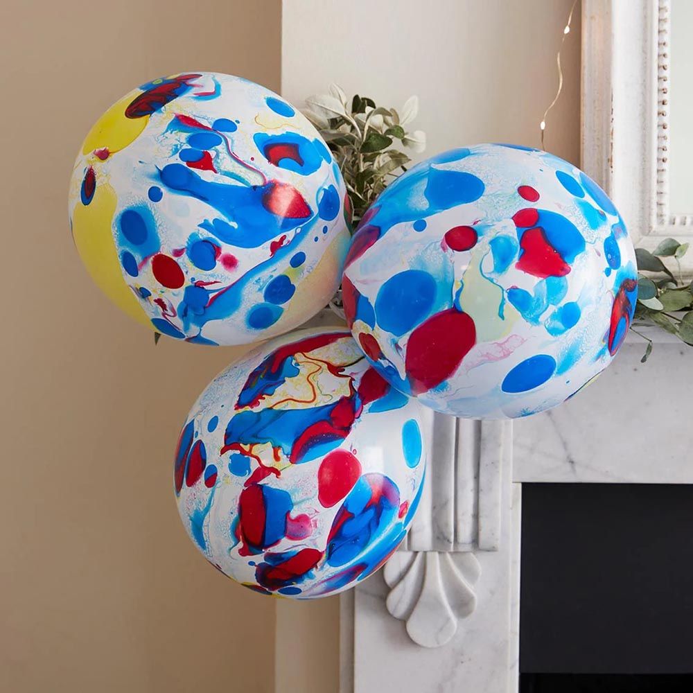 Talking Tables - Marble Balloons Multi - 30cm - Pack Of 5