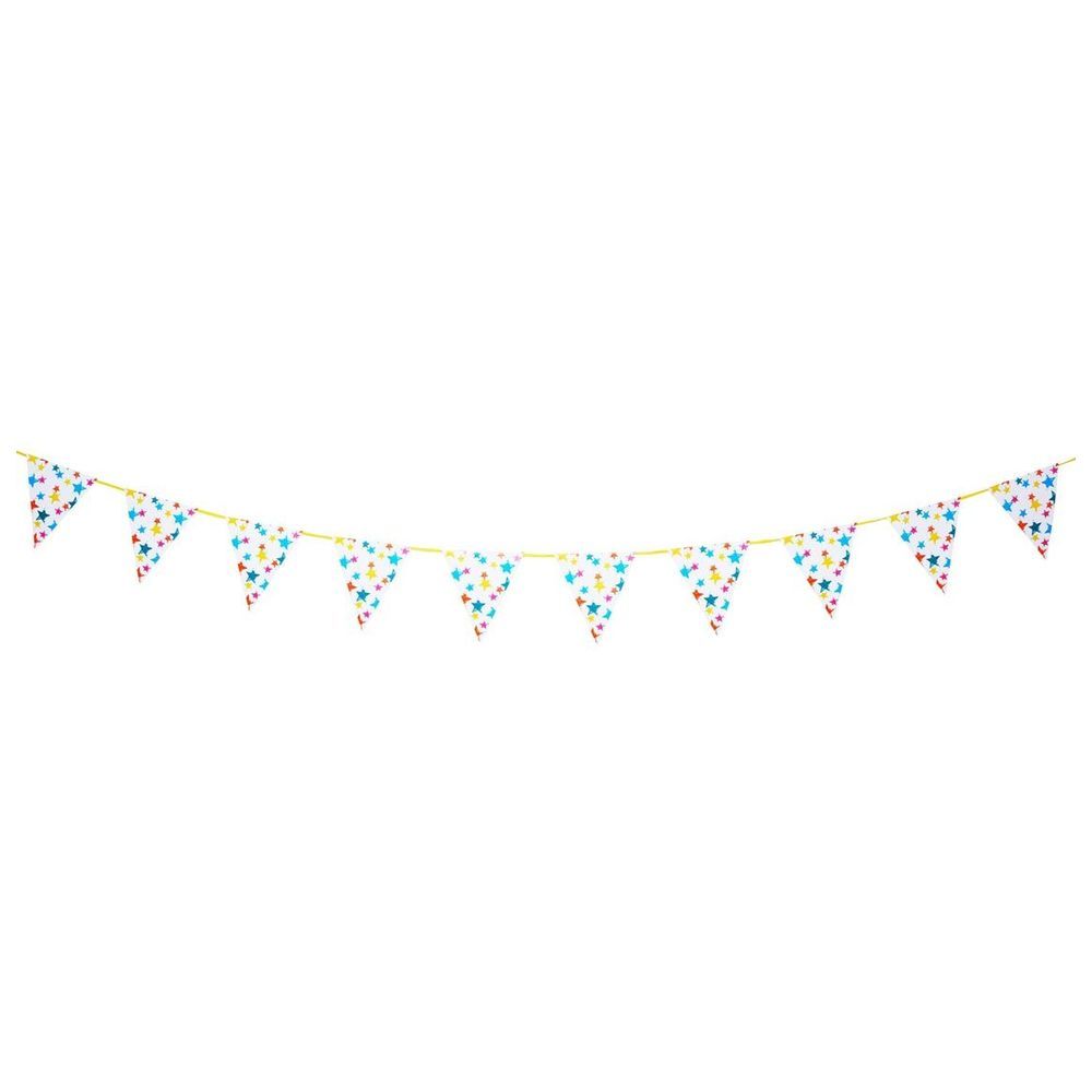 Talking Tables - Birthday Brights Star Bunting 12 Flags - 3m