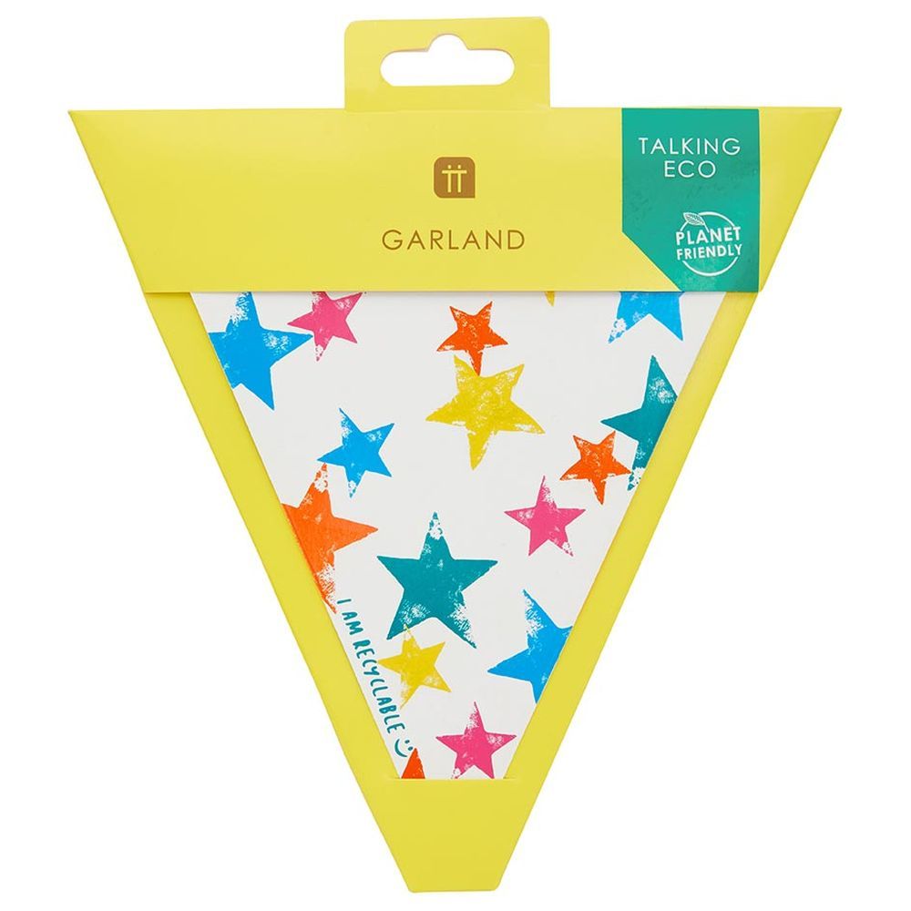 Talking Tables - Birthday Brights Star Bunting 12 Flags - 3m