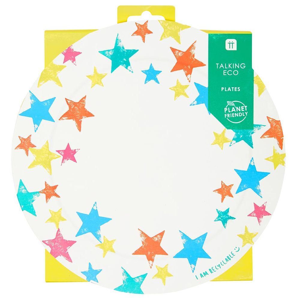 Talking Tables - Bithday Brights Star Plate 12 pcs - 9-inch