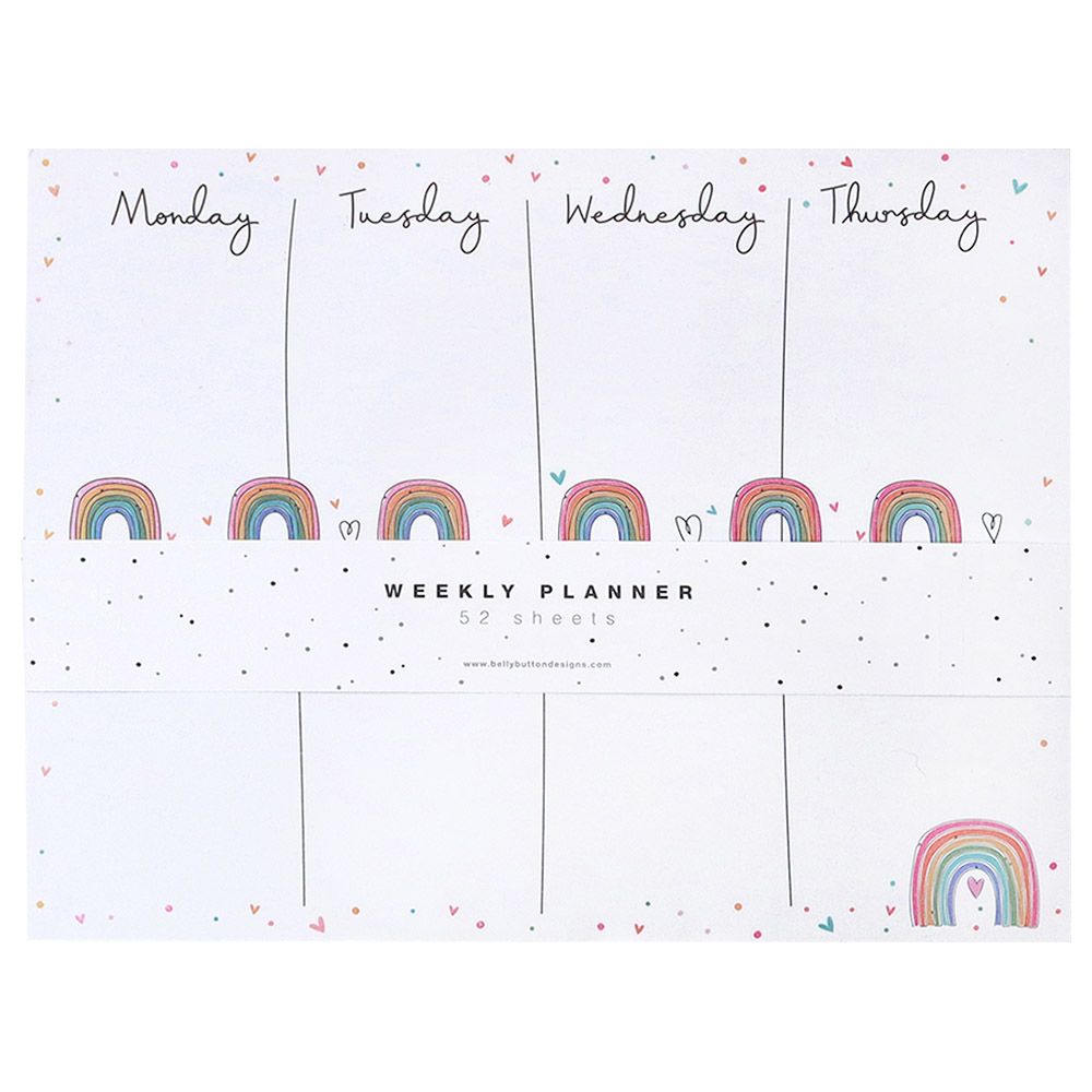 Belly Button - Rainbow Weekly Planner 