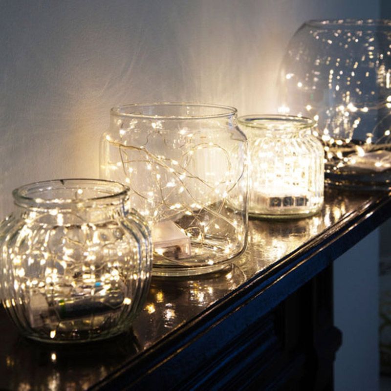 Talking Tables - Botanical Mistletoe Bead String Lights - 3m