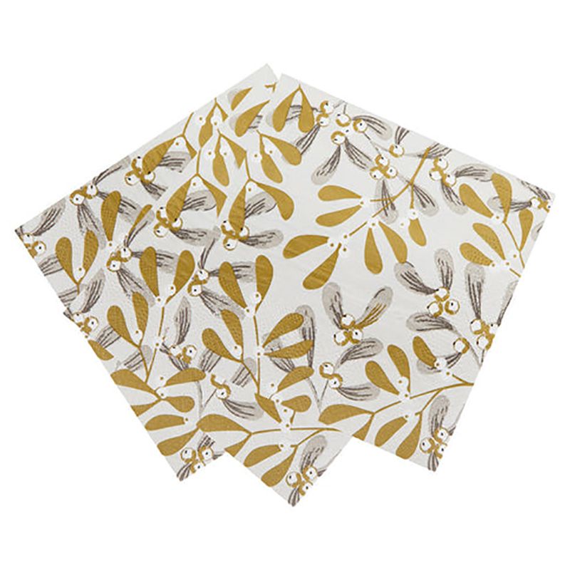 Talking Tables - Botanical Mistletoe Napkin - 20pcs - 33cm