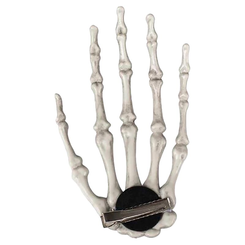 Ginger Ray - Skeleton Hand Halloween Hair Clip Accessory