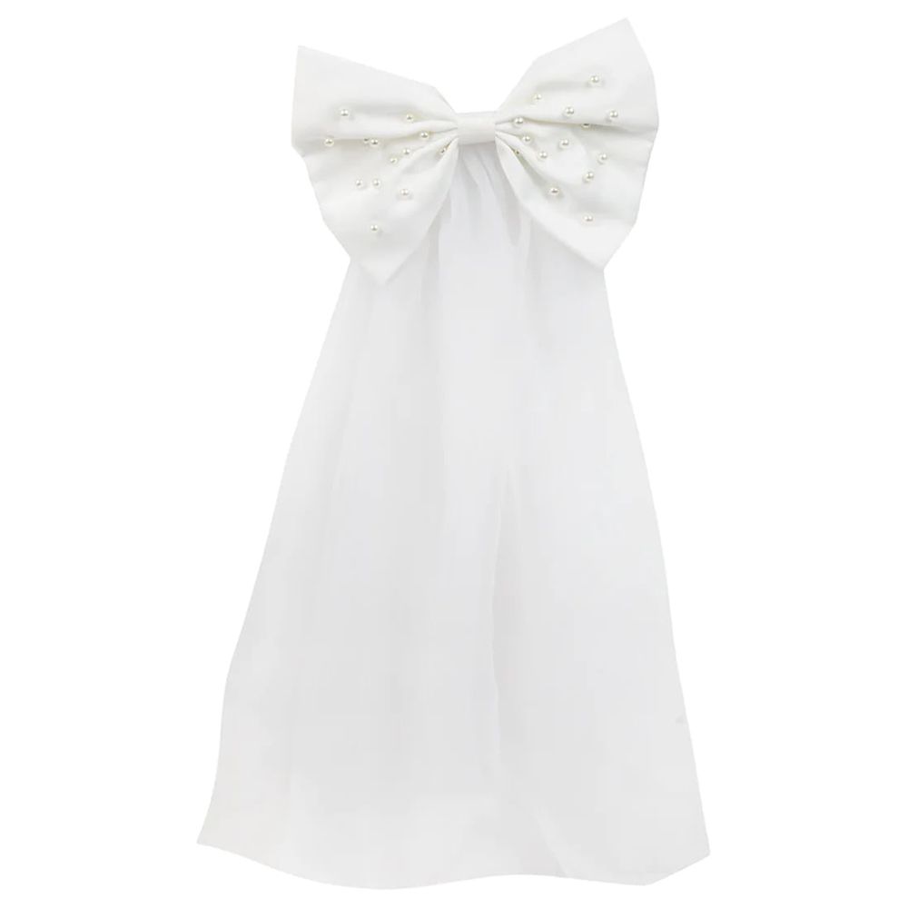 Talking Tables - Blossom Girls Pearl Bow & Veil - White