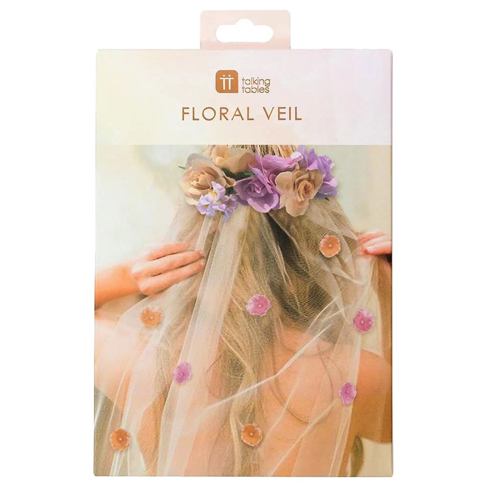 Talking Tables - Blossom Girls Floral Headband & Veil