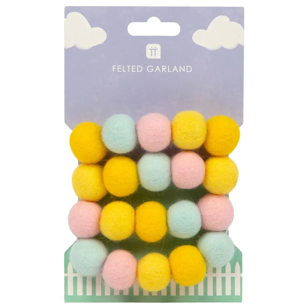 Talking Tables - Spring Bunny Felt Egg Garland - 2m