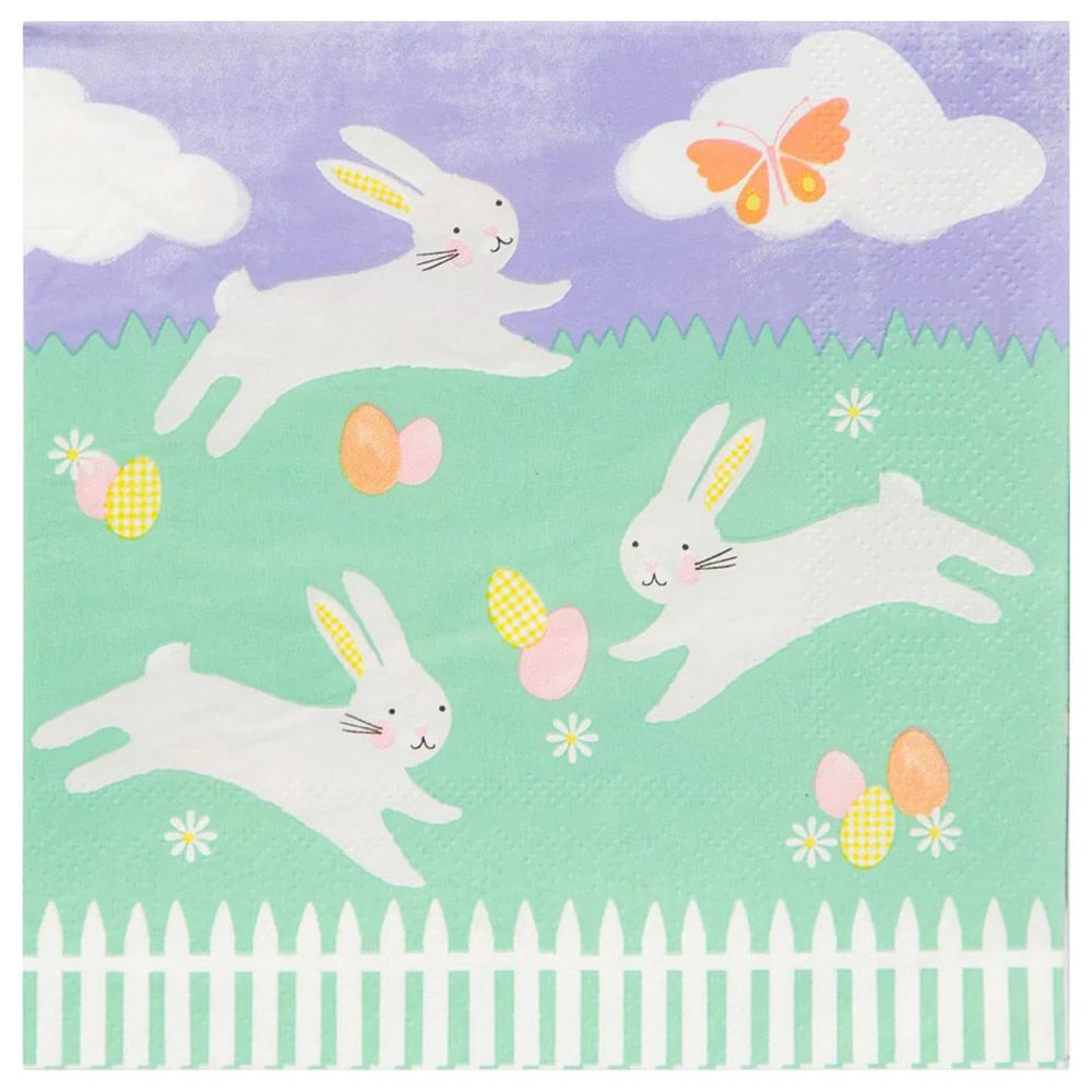 Talking Tables - Spring Bunny Napkin - 33cm - 21pc 