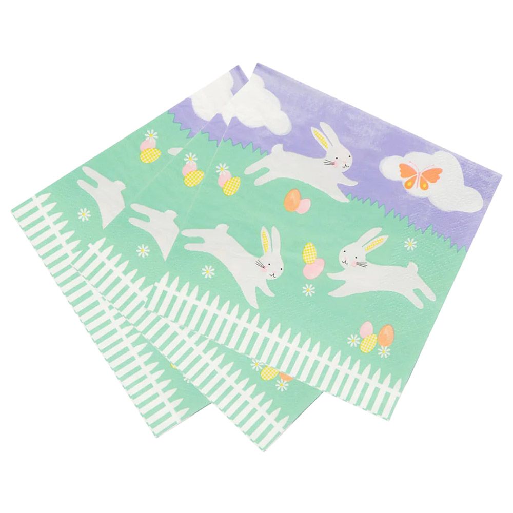 Talking Tables - Spring Bunny Napkin - 33cm - 21pc 