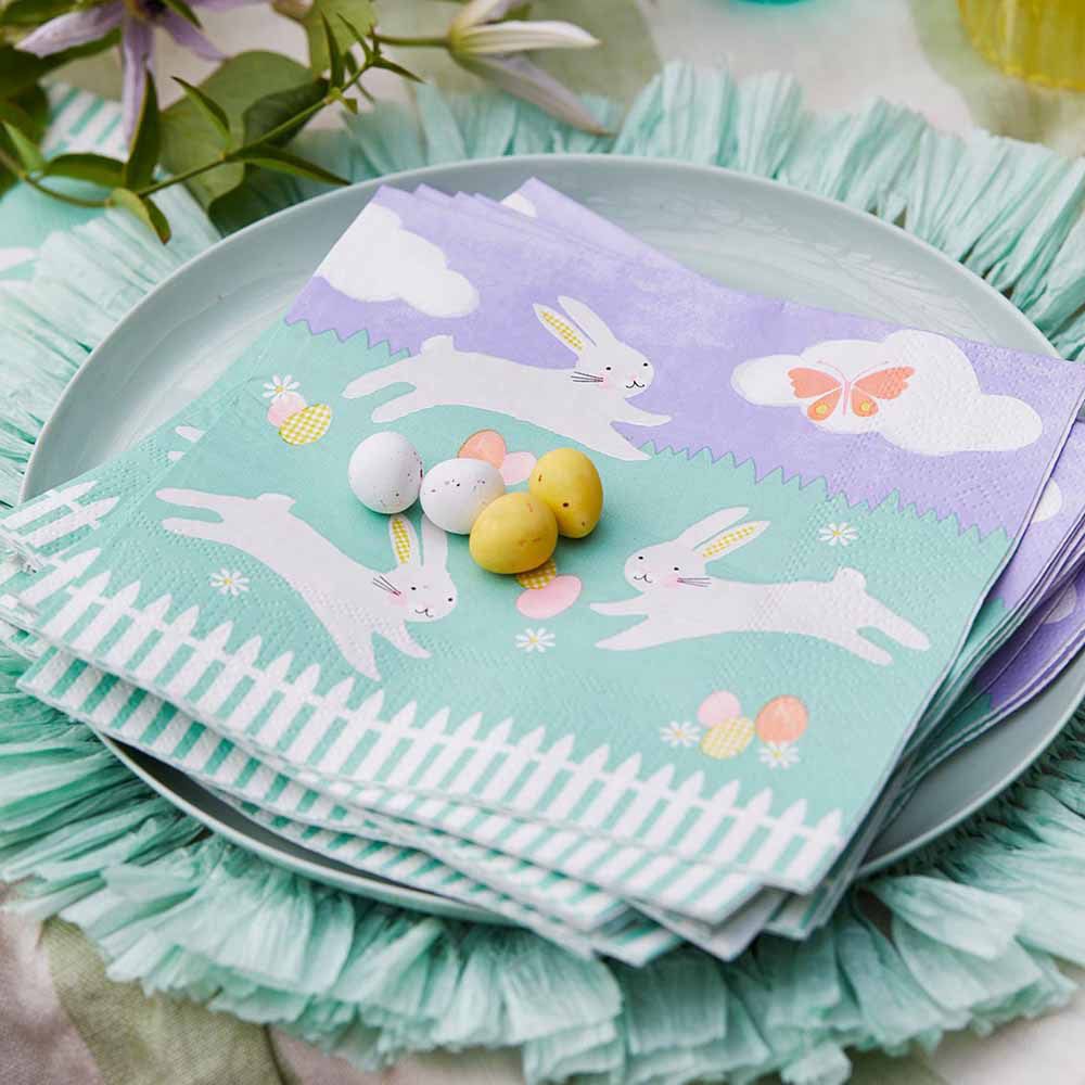 Talking Tables - Spring Bunny Napkin - 33cm - 21pc 