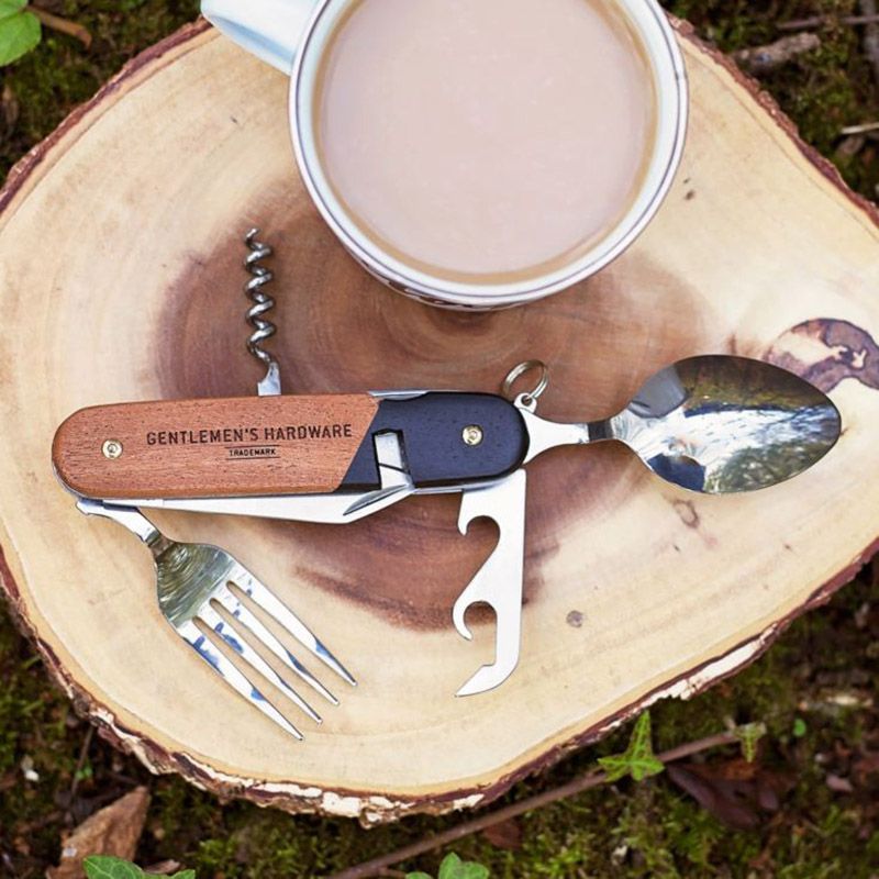 Gentlemen's Hardware - Camping Cutlery Tool, Wood