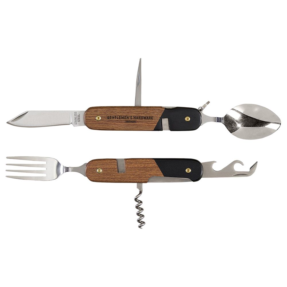 Gentlemen's Hardware - Camping Cutlery Tool, Wood