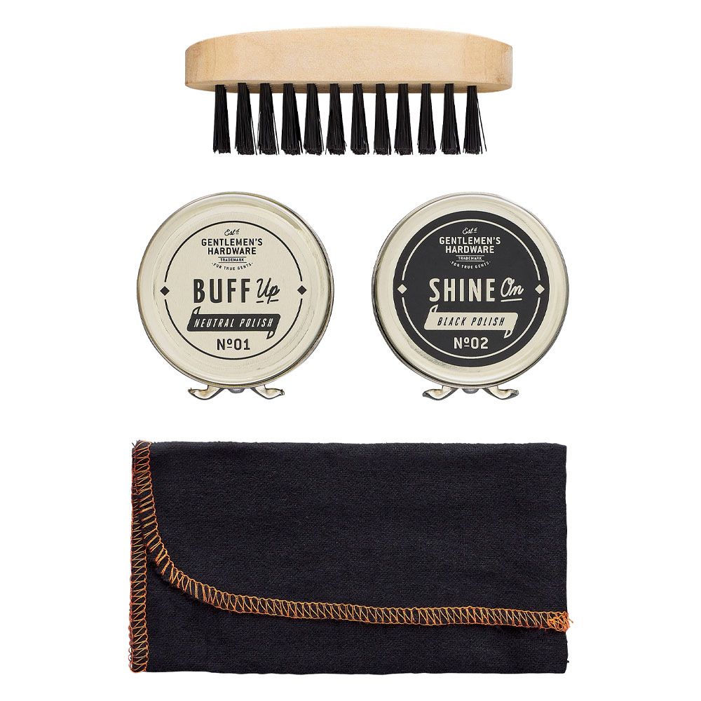 Gentlemen's Hardware - Travel Shoe Shine Kit