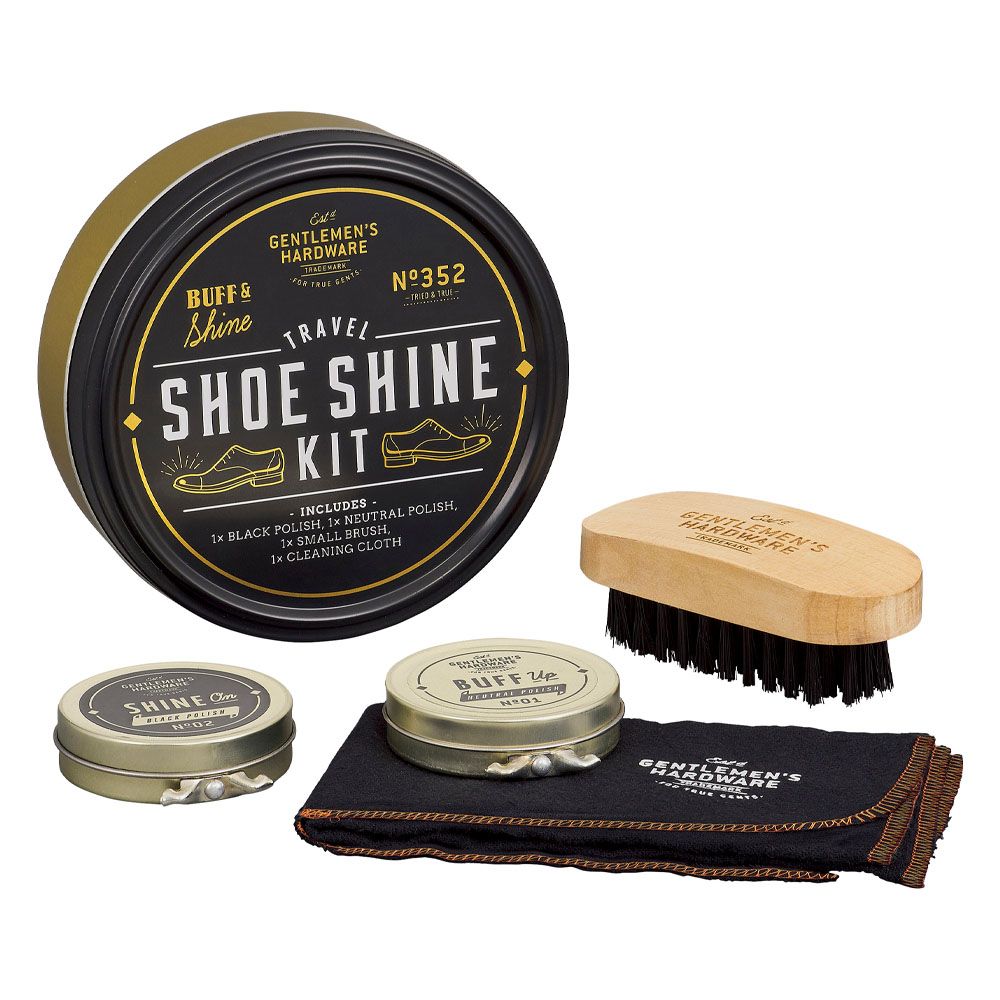 Gentlemen's Hardware - Travel Shoe Shine Kit