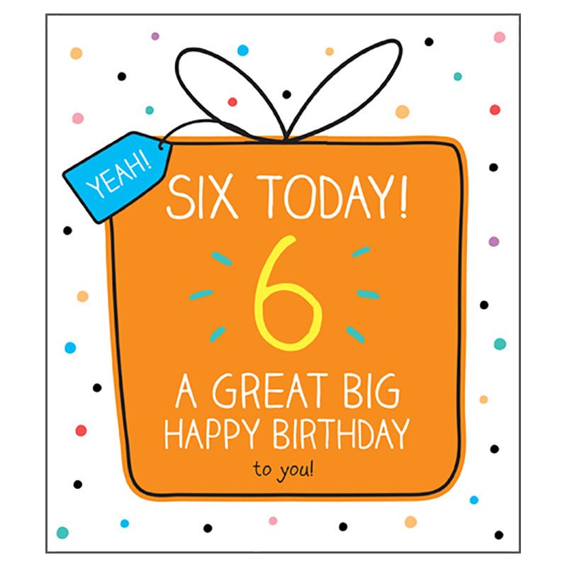 Pigment - 6 Great Big Happy Birthday Greeting Card