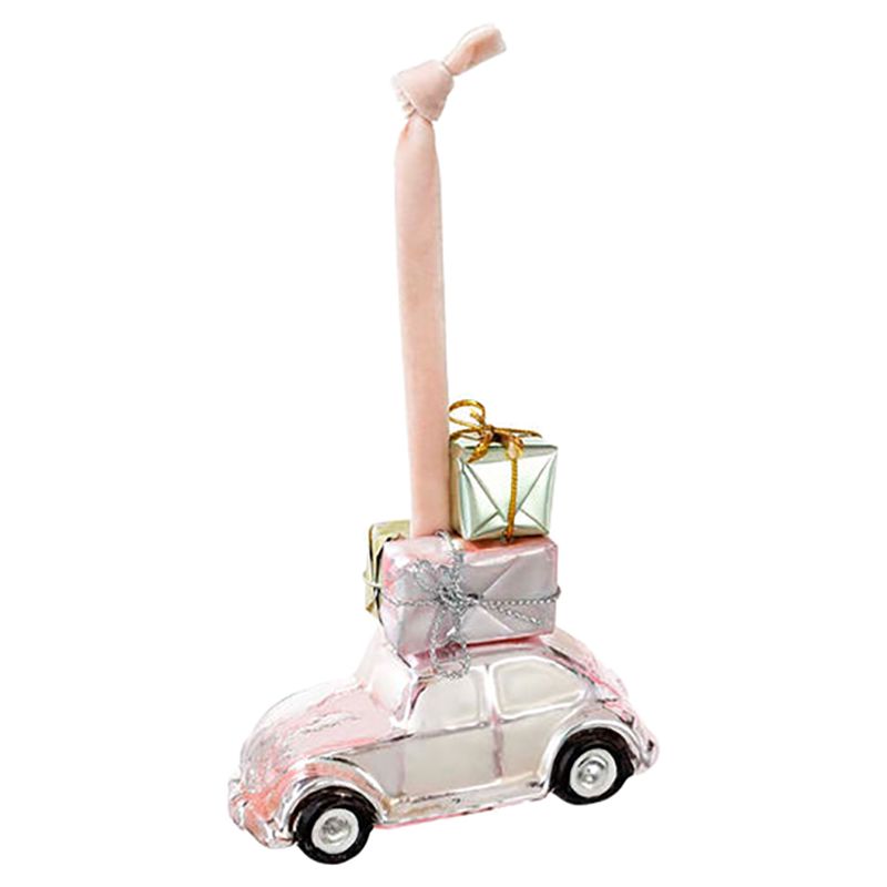 Talking Tables - Pink Car Glass Tree Decoration