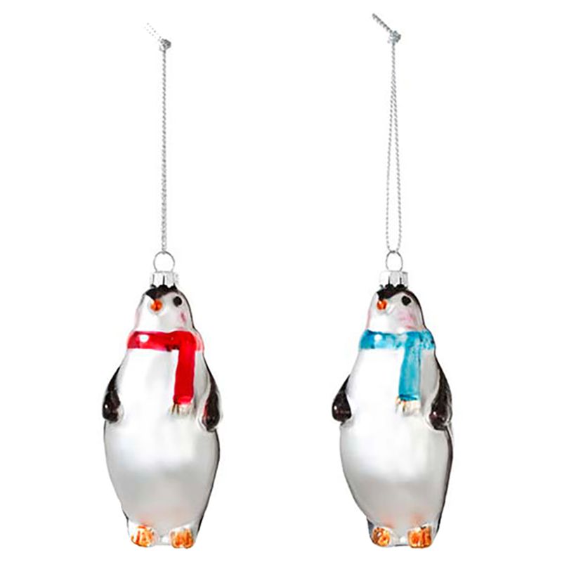 Talking Tables - Penguin Glass Tree Decoration