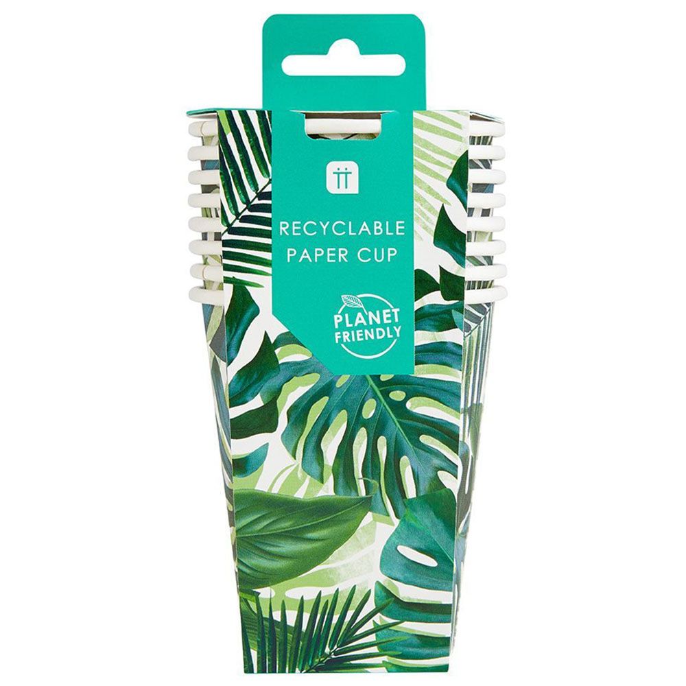 Talking Tables - Tropical Fiesta Palm Cup - 8Oz - 8pcs