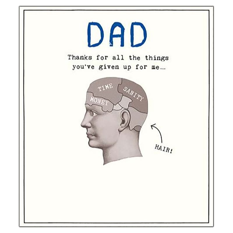 Etched - Dad All The Things You've Given Up For Me Father's Day Card