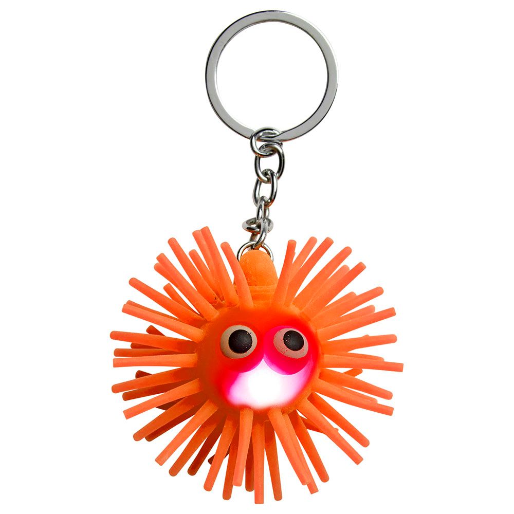 Tinc - Fuzzy Guy Light Up Keyring - Orange