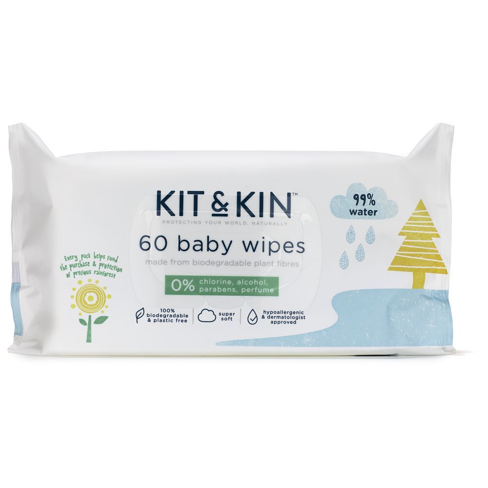 Kit & Kin - Eco Baby Wipes - Pack of 10 - 600pcs