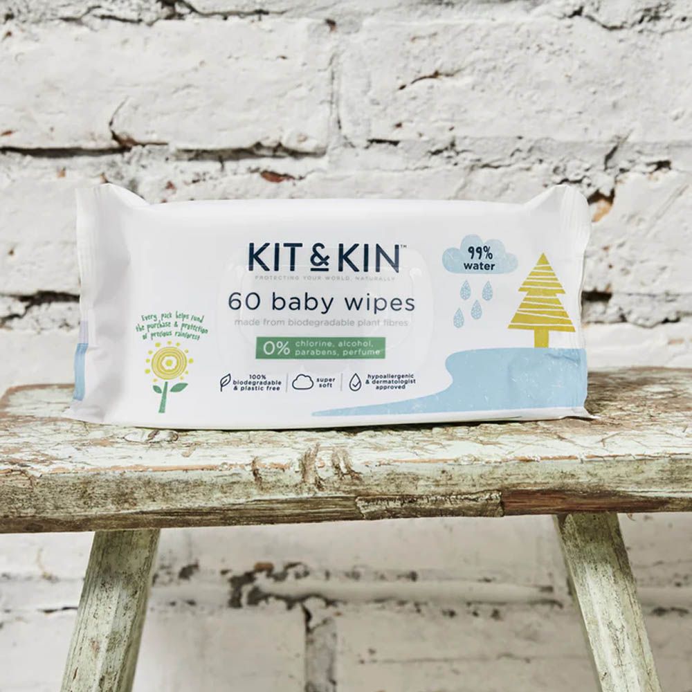 Kit & Kin - Eco Baby Wipes - 60pcs