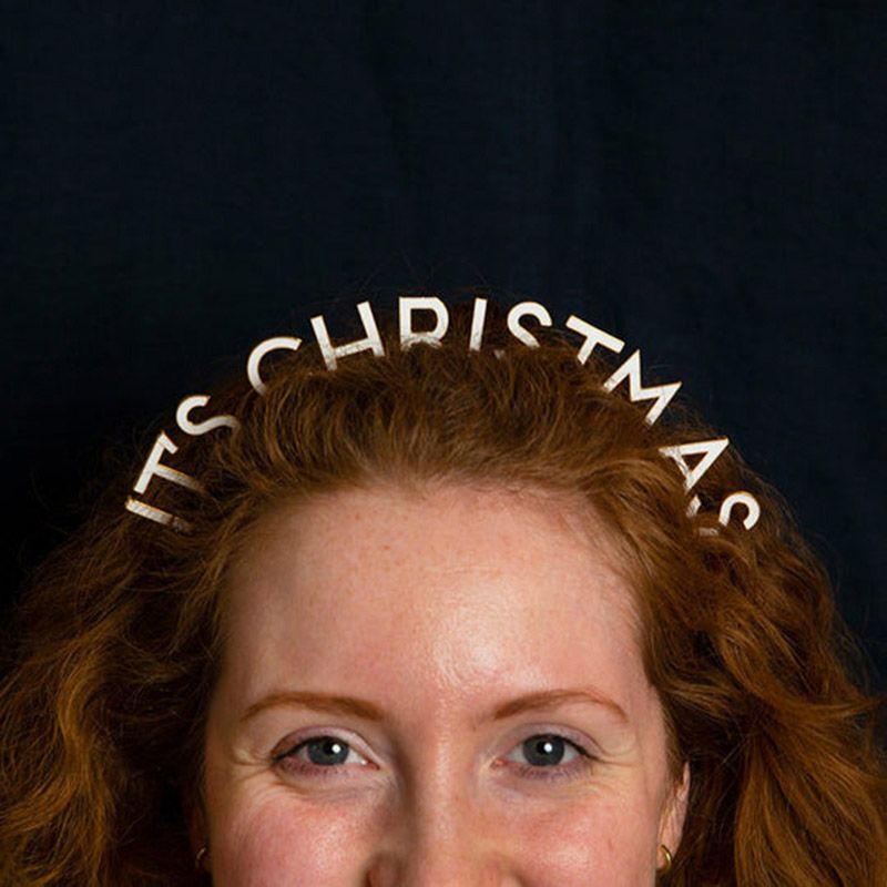 Talking Tables - Head Turners White It's Christmas Headband