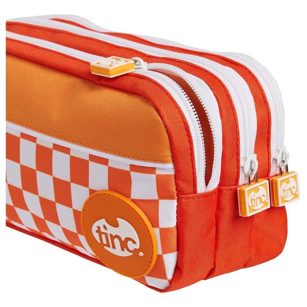 Tinc - Ojay Triple Zip Pencil Case - Orange