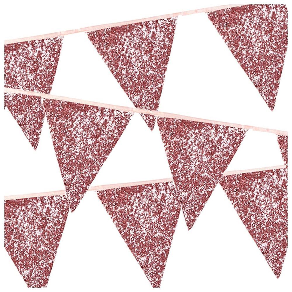 Talking Tables - Luxe Glitter Bunting - 3m - Pink