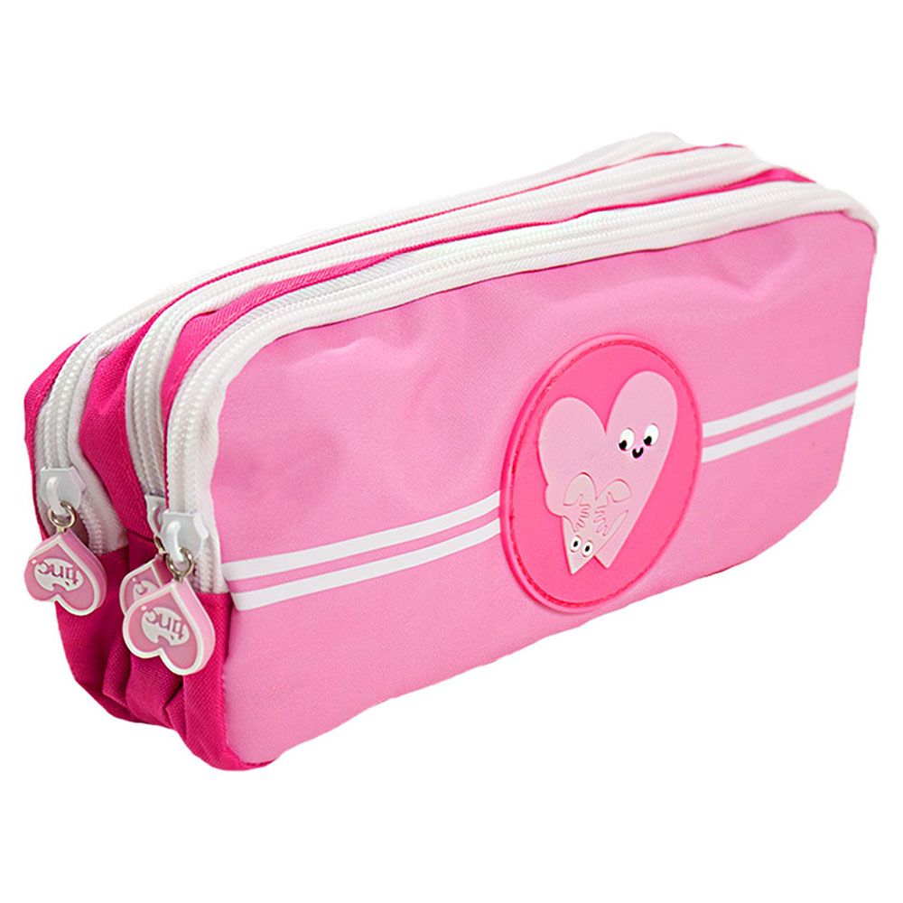 Tinc - Mallo Triple Zip Pencil Case - Pink