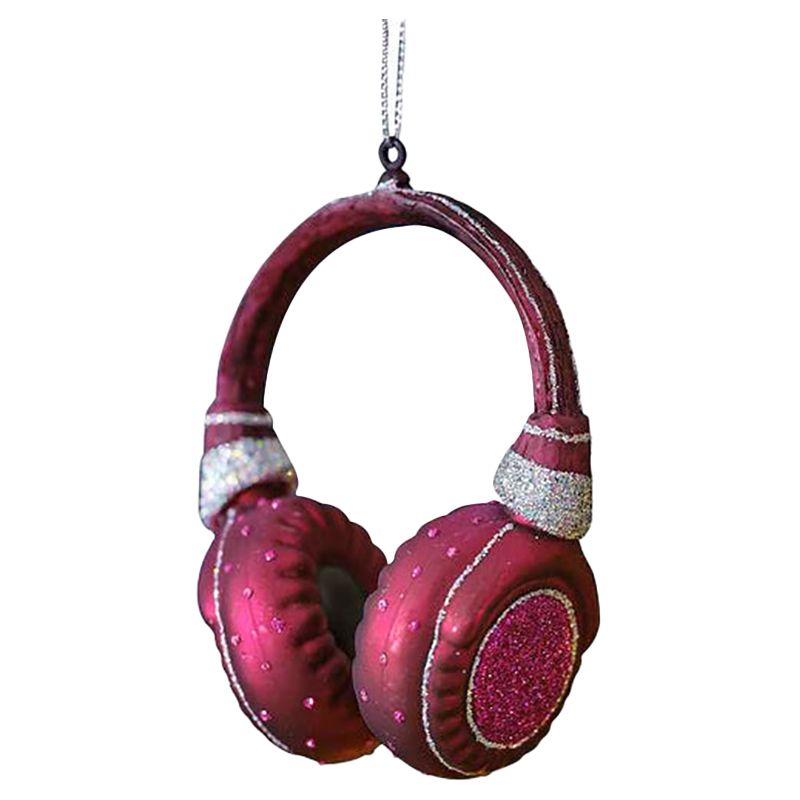 Ginger Ray - Novelty Headphone Christmas Tree Hanging Decoration - Red