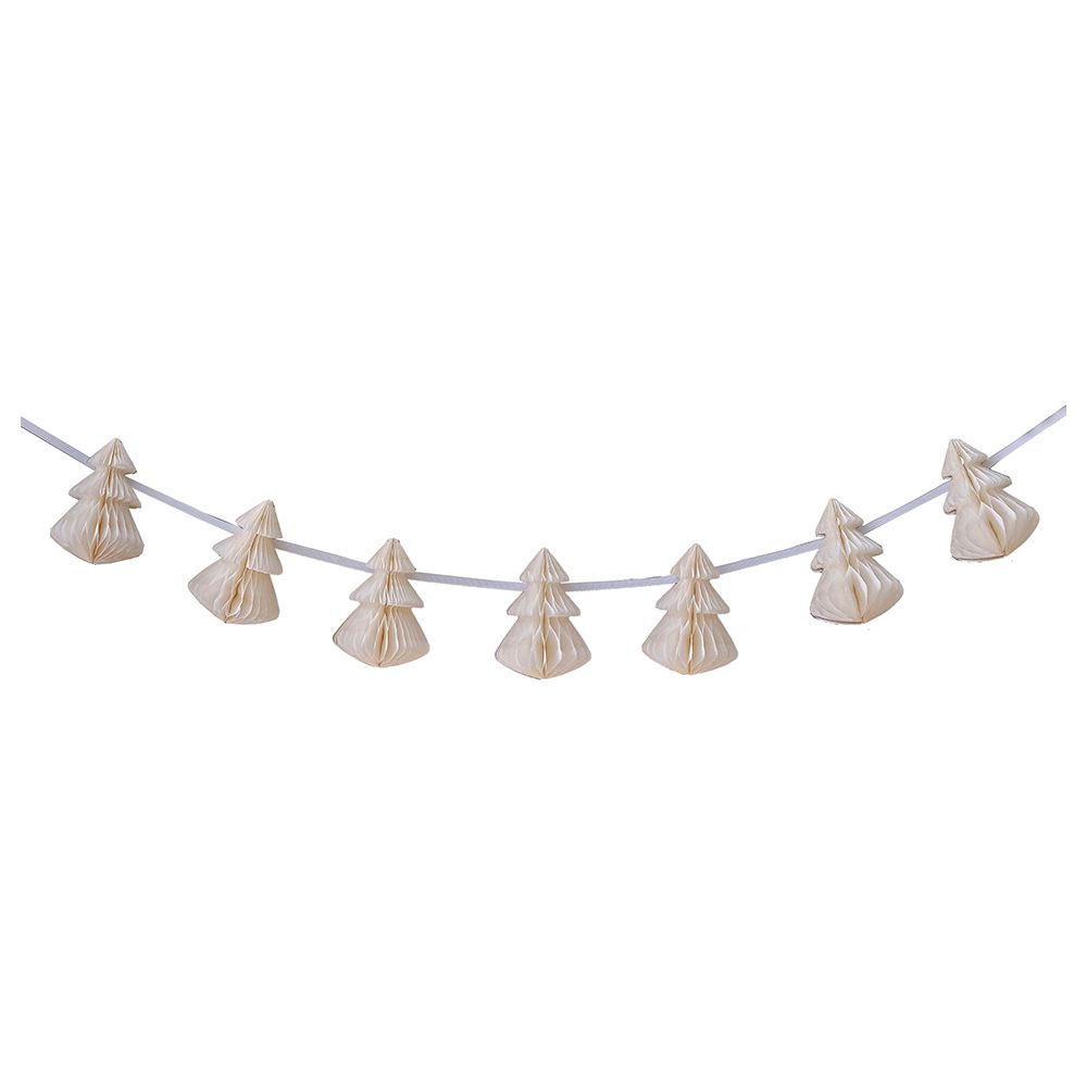 Ginger Ray - Cream Honeycomb Christmas Decorations