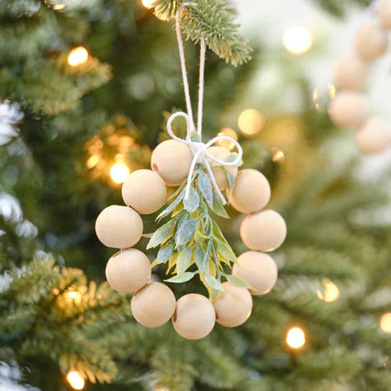 Ginger Ray - Wood Beads & Foliage Tree Decoration