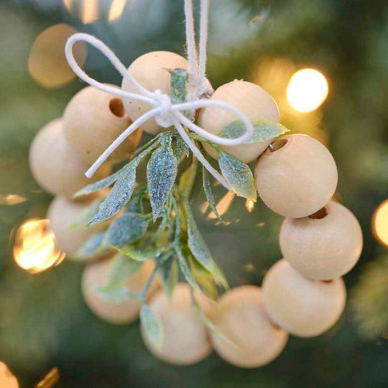 Ginger Ray - Wood Beads & Foliage Tree Decoration