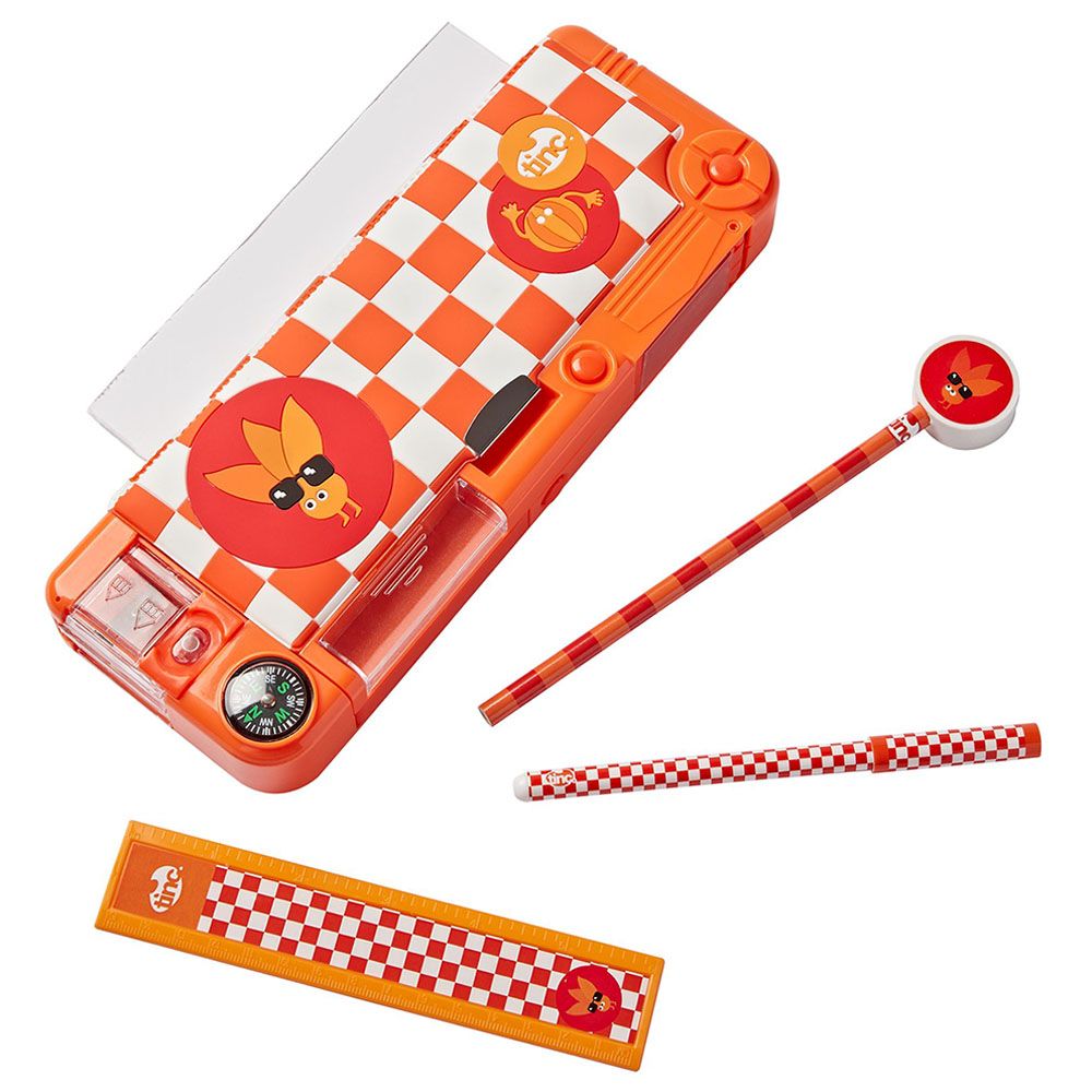 Tinc - Ojay Snap Compartment Pencil Case - Orange