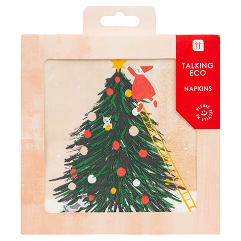 Talking Tables - Craft with Santa Napkin - 33cm - 21pcs