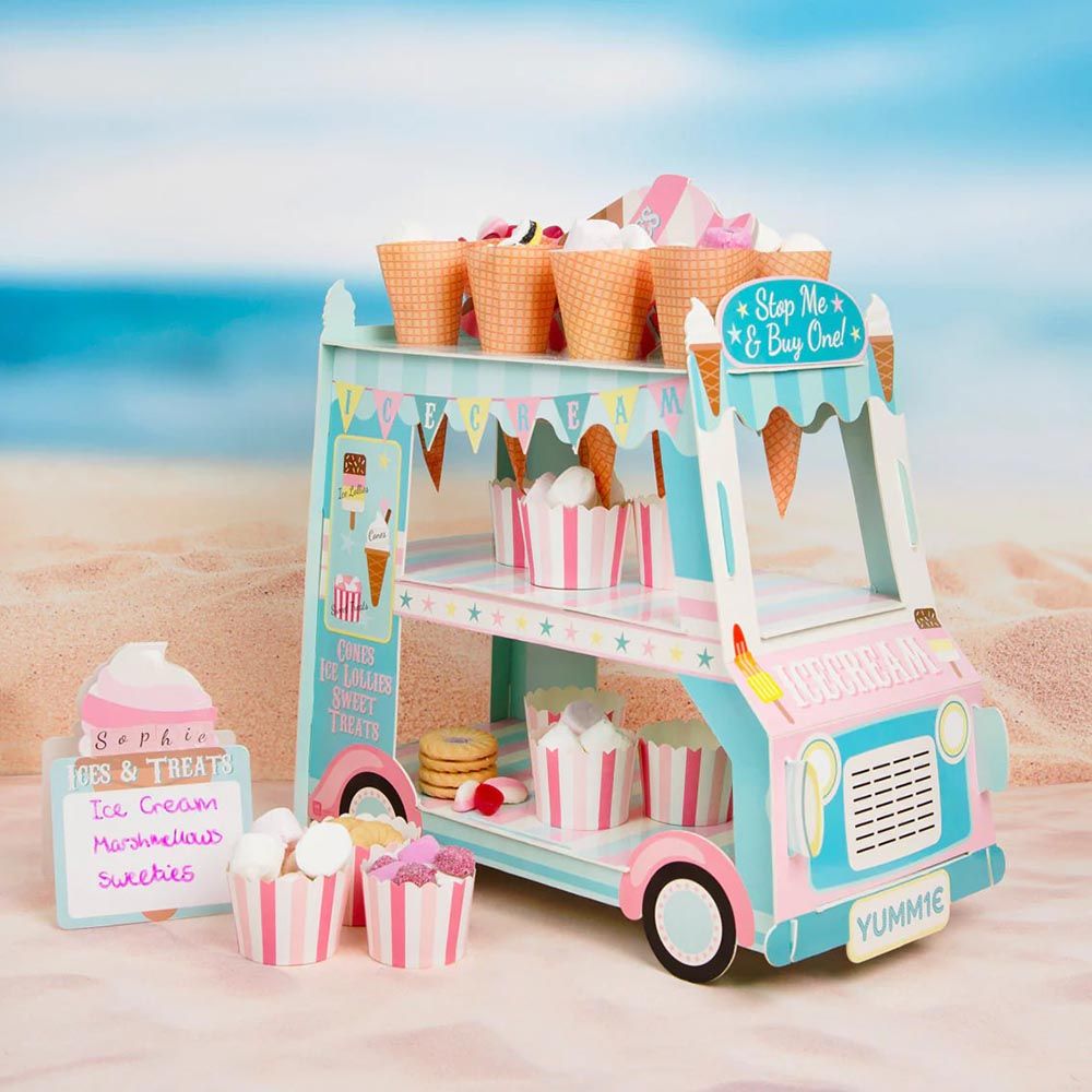 Talking Tables - Street Stall Ice Cream Treat Van Stand - 3 Tier