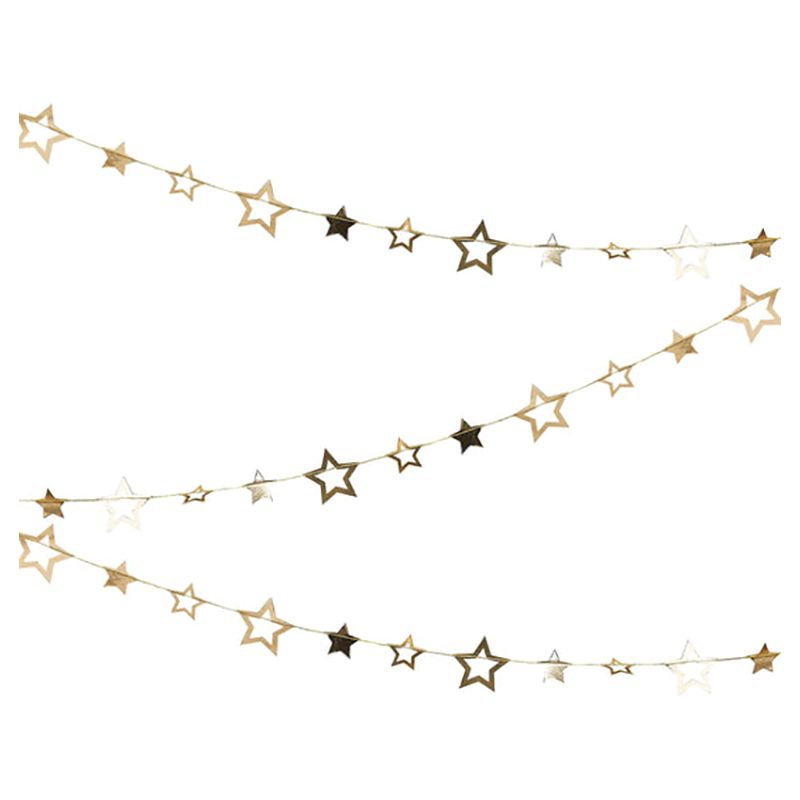 Ginger Ray - Star Garland - Gold