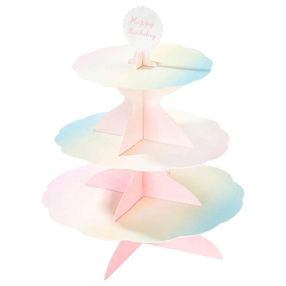 Talking Tables - We Heart Pastel 3 Tier Cake Stand w/ Toppers