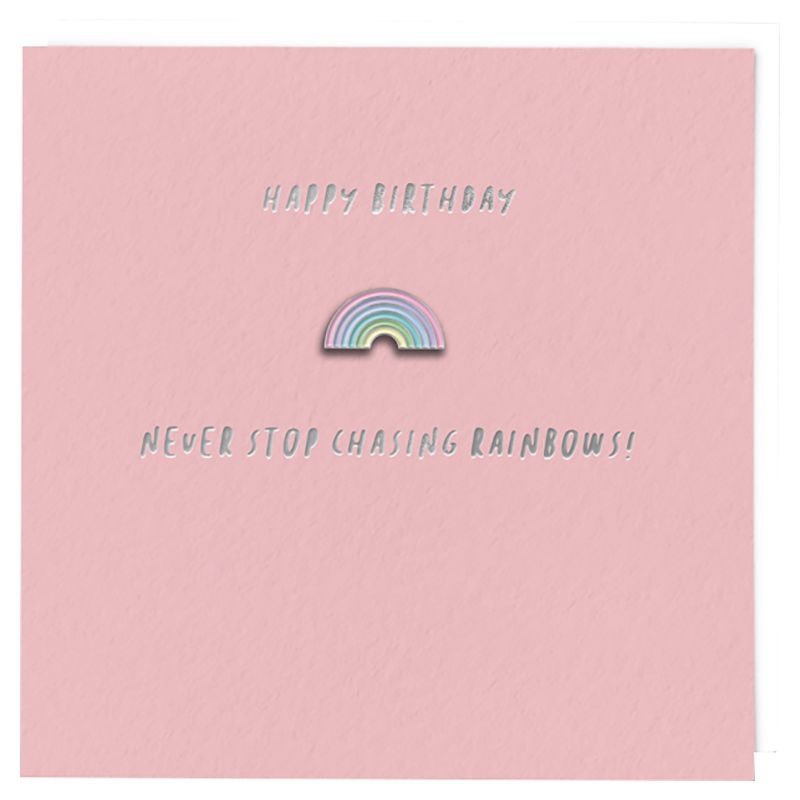 Redback Cards - Pastel rainbow Birthday Card