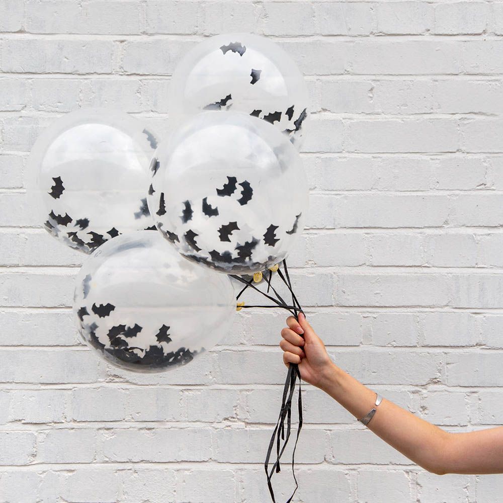 Talking Tables - Pumpkin Brights Bat Shaped Balloons