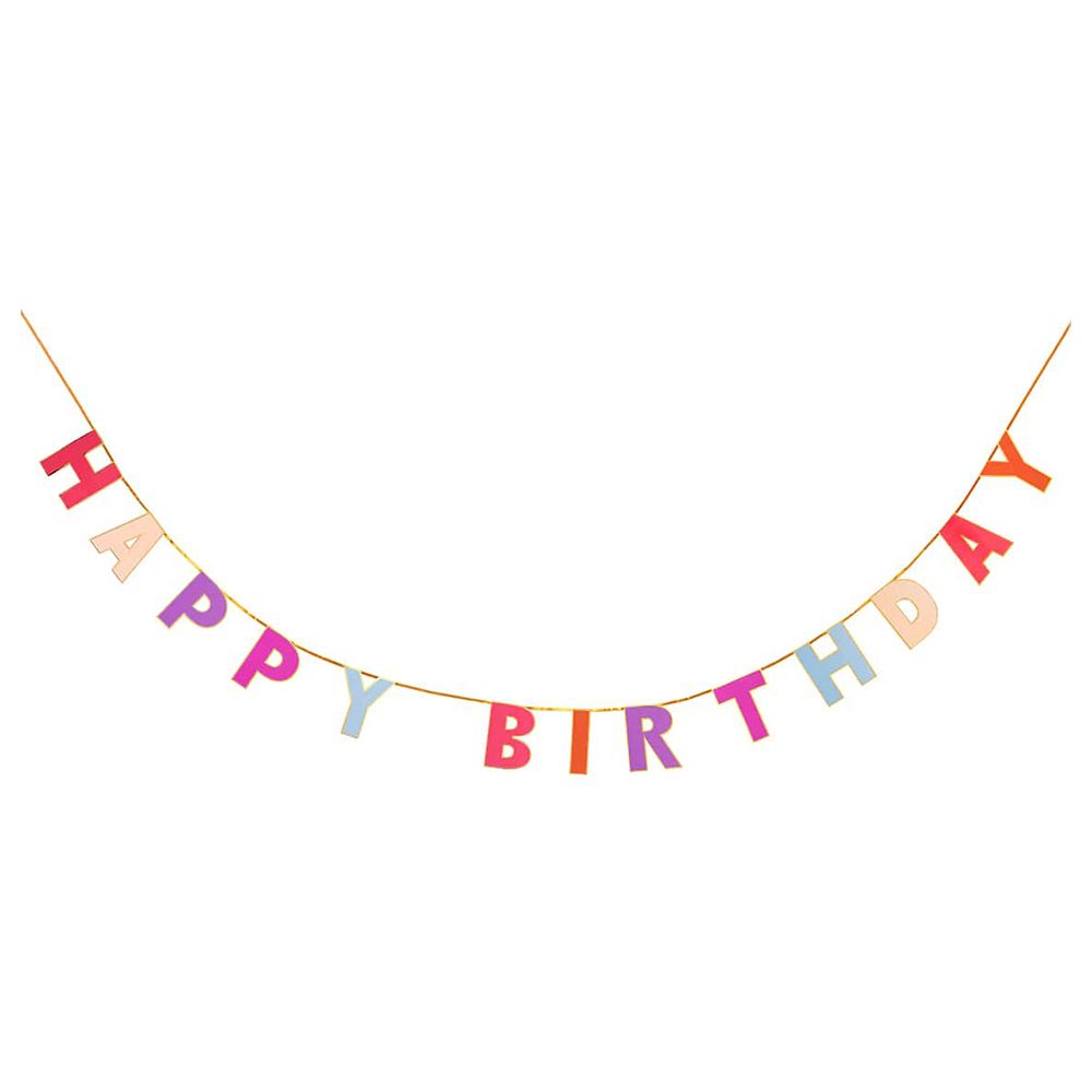 Talking Tables - Riotous Rose Happy Birthday Paper Garland - 3M