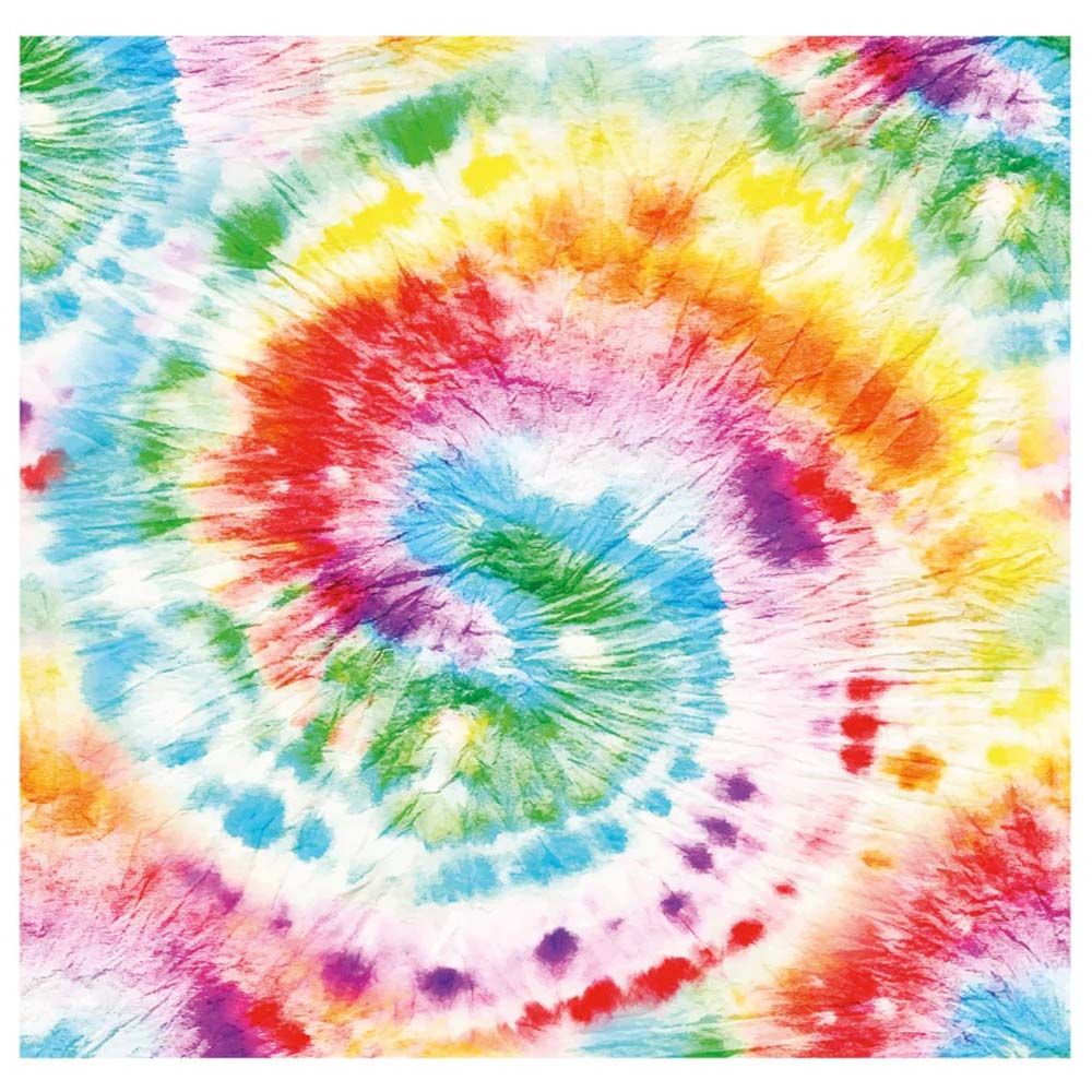 Talking Tables - Rainbow Brights Tie Dye Napkin 3Ply - 33cm - 21pcs