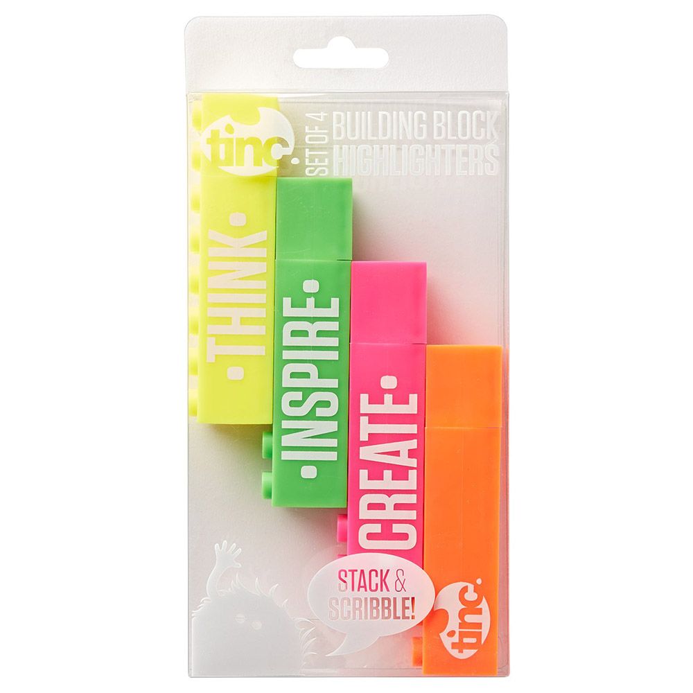 Tinc - Building Block Highlighters - 4pcs