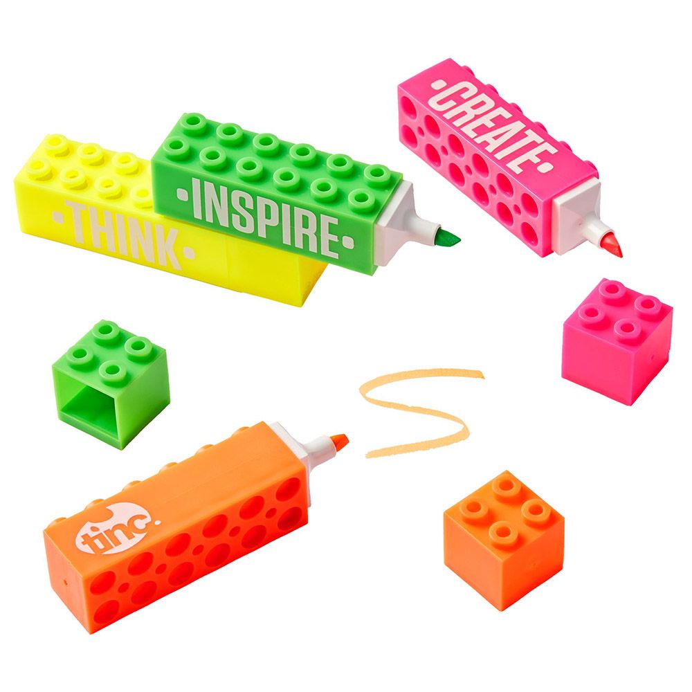 Tinc - Building Block Highlighters - 4pcs