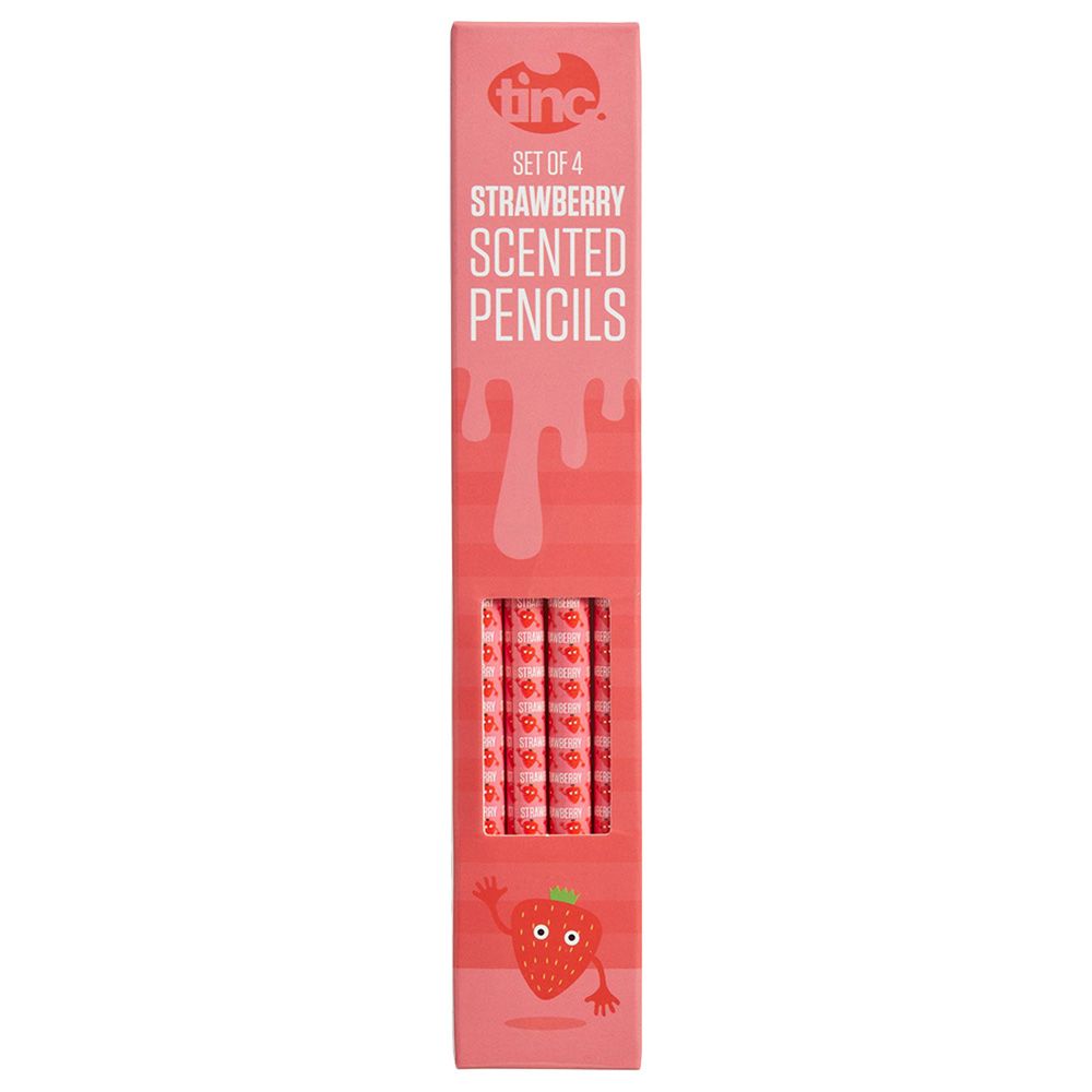 Tinc - Strawberry Scented Pencils - 4pcs