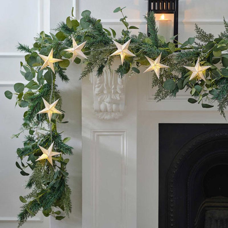 Ginger Ray - Cut Out Paper Stars String Lights - White