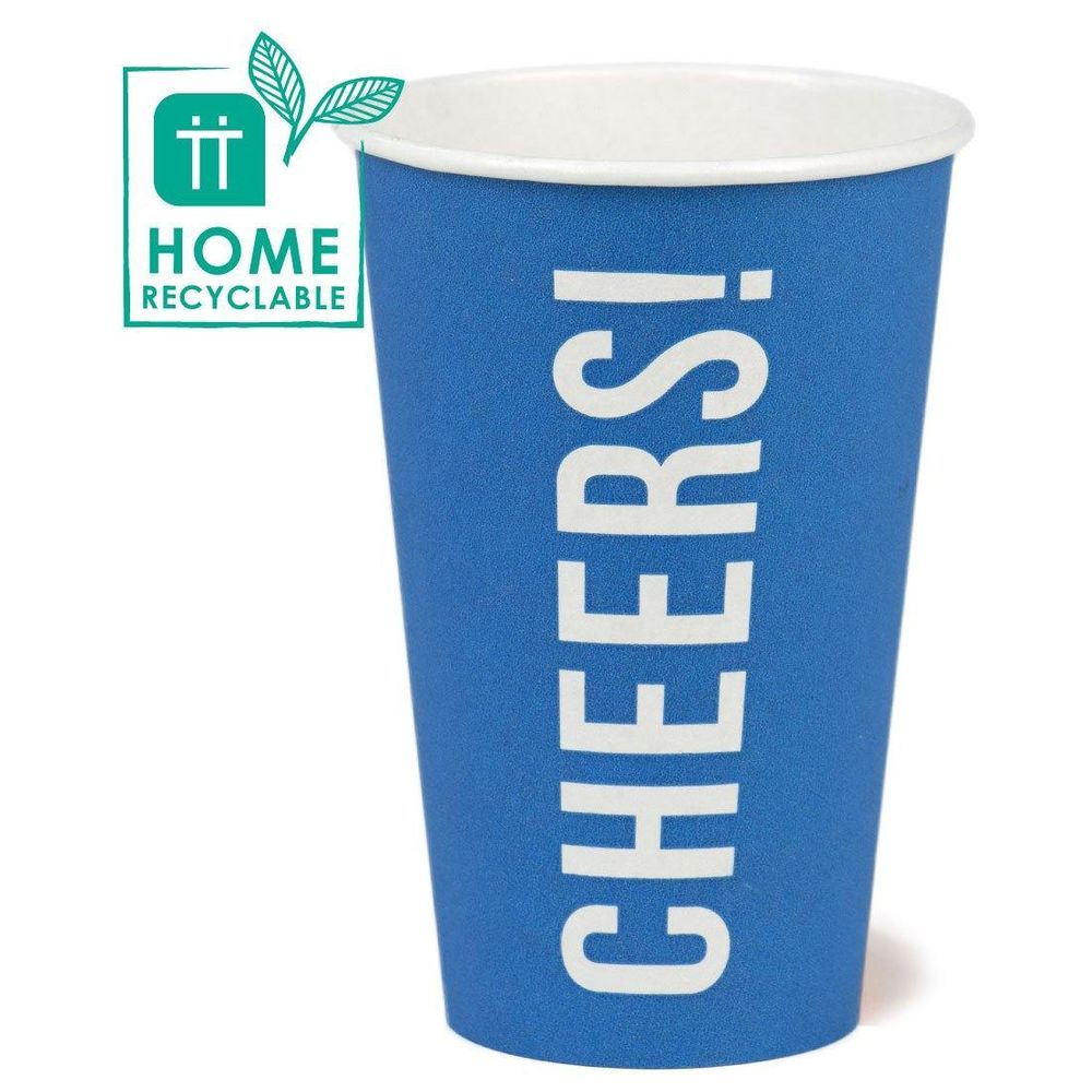 Talking Tables - Party Like There Is A Tomorrow Cup 16oz - Blue