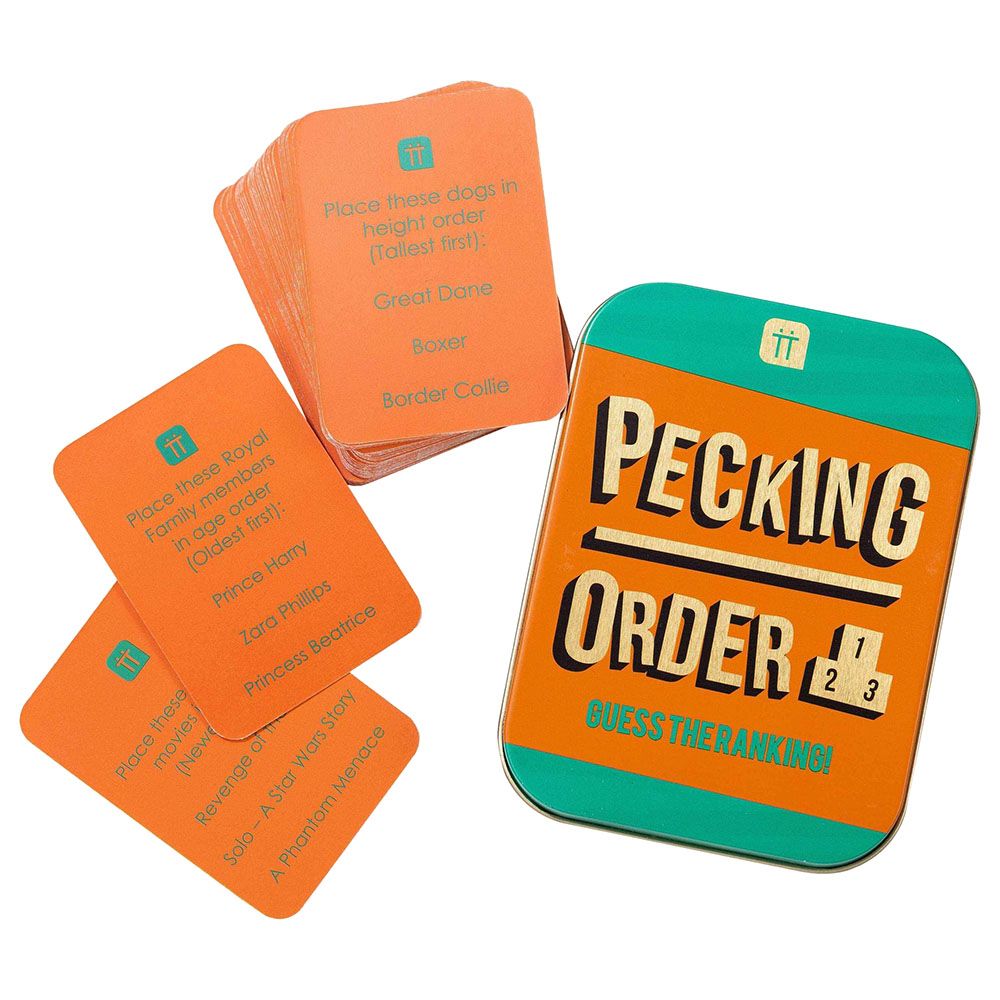 Talking Tables - Pecking Order Tin Game